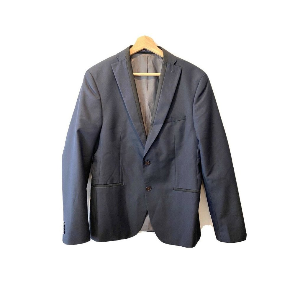 New Zara Men Dark Blue Blazer Sports Coat
